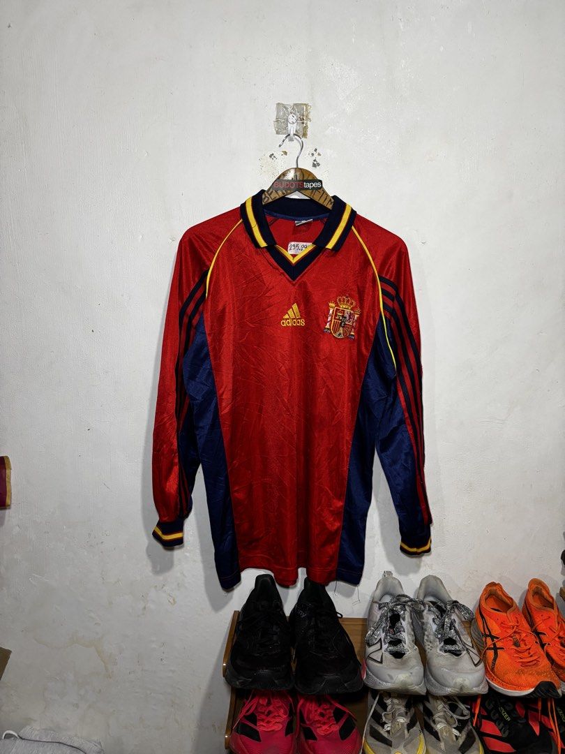 Vintage 1998 Spain Jersey (Category: Activewear) located in Calamba. Submitted by sinauna. (Listing ID 1446312190, Image 1). Description: WTS: Vintage 1998 Spain Jersey Condition/Issues: needs wash (Note: Item’s not faded. Color may vary due to lighting) Dimension: 23.5x29.5 Size on tag: xxxxx Price: Mine - 849+SF Plus shipping fee! Free shipping if you purchase more than 3 items. Also, can give you a discount in my previous listings so check it 