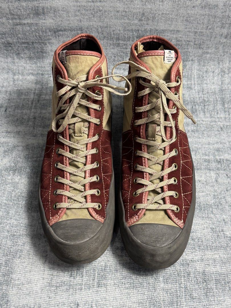 Visvim - Sunnegga Hi Lamina (Category: Sneakers) located in Manila. Submitted by members-only (Listing ID 1446282342, Image 1). Description: Visvim Sunnegga Hi Lamina Size: 10 / 43 In good condition Sign of wear - light suede color bleeding - minimal heeldrag - no sole separation No major flaws See pics for details 💯Authentic.