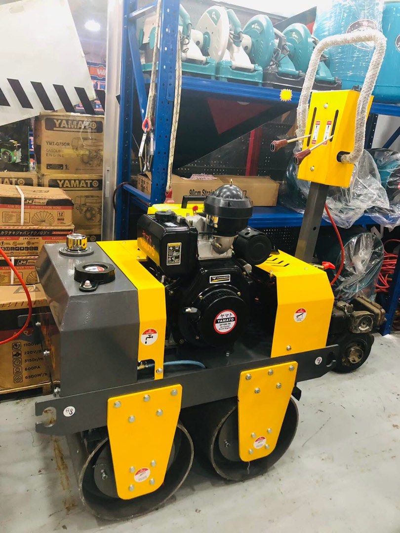 YAMATO WALK BEHIND VIBRATORY MINI PISON (Category: Construction & Building Materials) located in Manila. Submitted by hannahjane_corbo0 (Listing ID 1446163868, Image 3). Description: WALK BEHIND VIBRATORY ROLLER MINI PISON DOUBLE DRUM DIESEL ENGINE 12HP SPEECS👇👇 PRODUCT MODEL:FVR600D RATED POWER:12HP WALKING SPEED:400/min DRIVE WAY:STATIC HYDRAULIC WALK WAY:TWO WAY STEEL WHEEL SIZE:400X600MM VIBRATION FREQUENCY:70HZ VIBRATION FORCE:20KN CLIMBIN