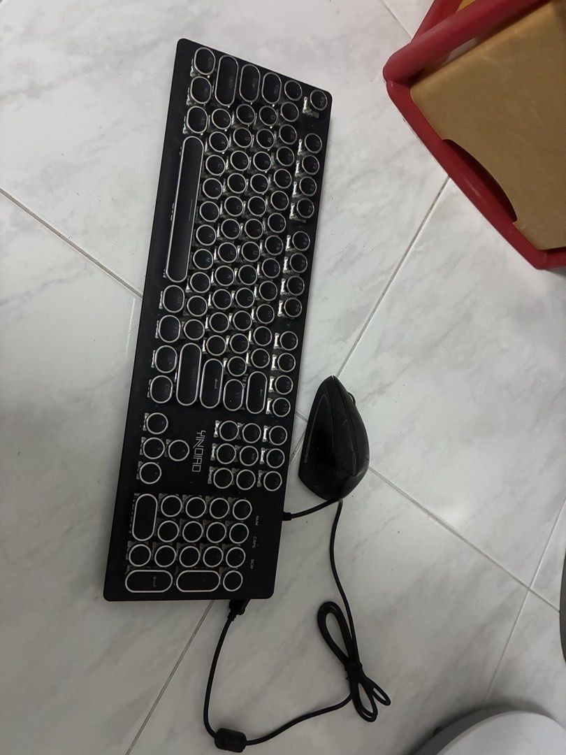 Yindro Retro Typewriter Keyboard and Mouse Set493997056580669440