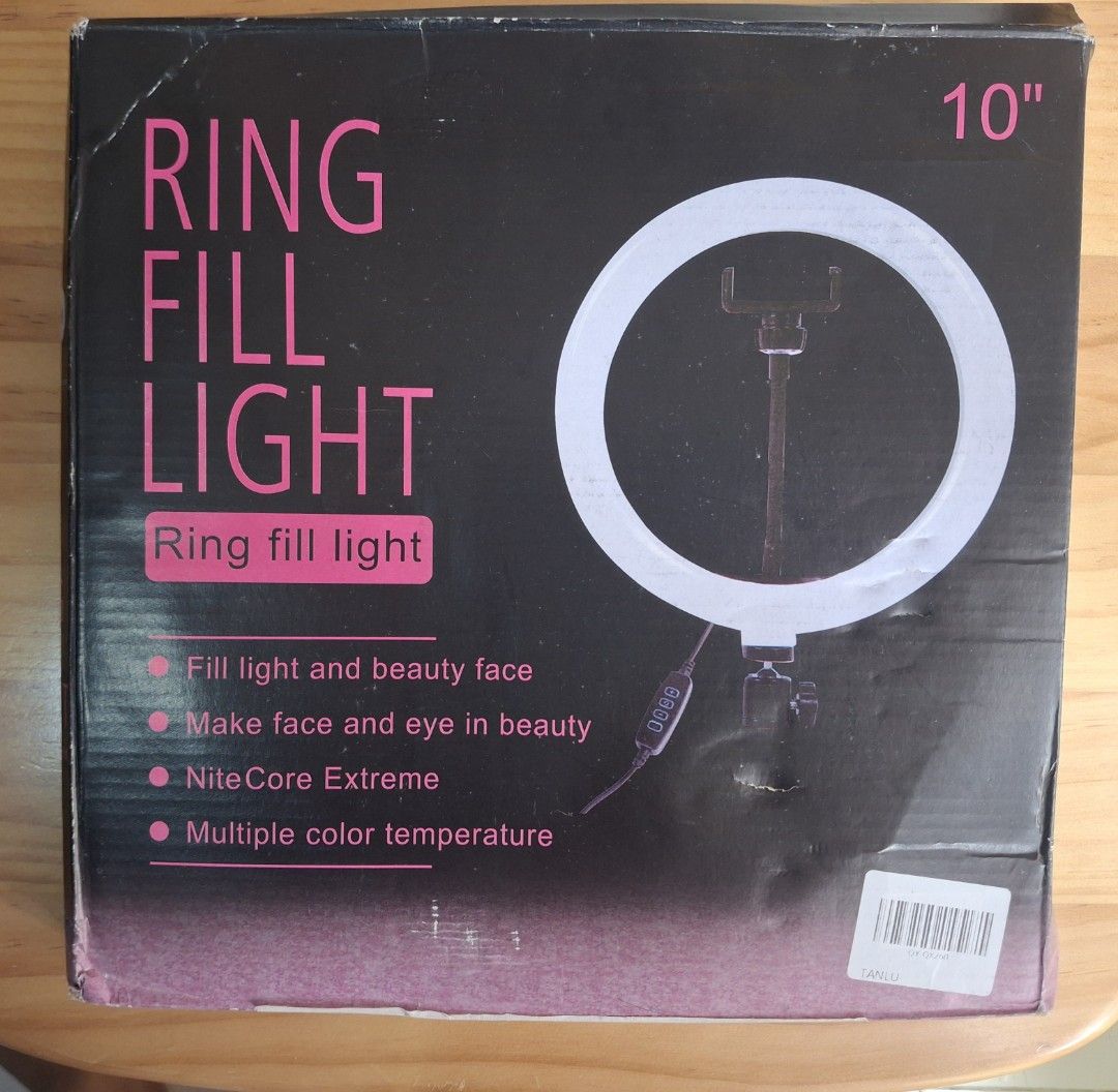 3 pieces 10" Ring Fill Light with USB Cable (Category: Lighting & Studio Equipment) located in Pasay City. Submitted by jkmv0211 (Listing ID 1446371805, Image 3). Description: - 10-inch ring fill light - Perfect for selfies, video streaming, and beauty shots - Multiple color temperature options - USB powered with inline controller for easy adjustments - Comes in original packaging - 3 pcs for P300 (1 pc without box) Cash or Gcash Will give it for
