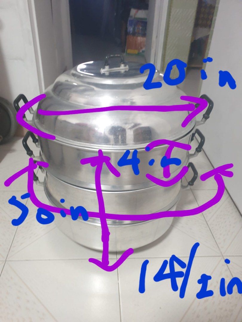 3 Layer Steamer Pot494567913812152321