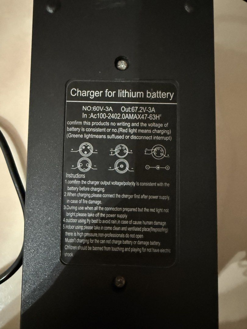 60v charger494884710955755521