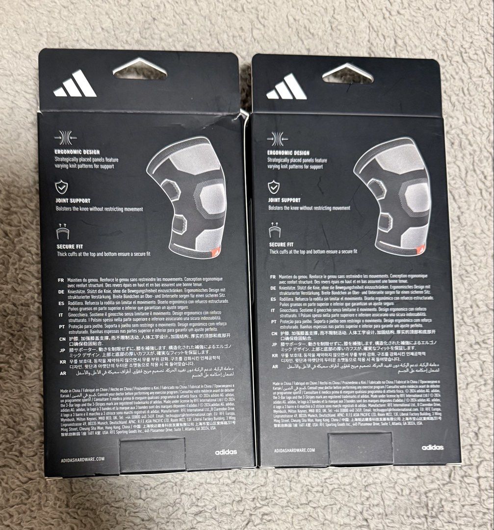 Adidas knee support (Category: Braces, Support & Protection) located in Taguig. Submitted by toyang50 (Listing ID 1446347042, Image 2). Description: adidas knee support brandnew size SMALL (28cm to 35cm) (11” to 13.8”) 2 pcs for 800 .
