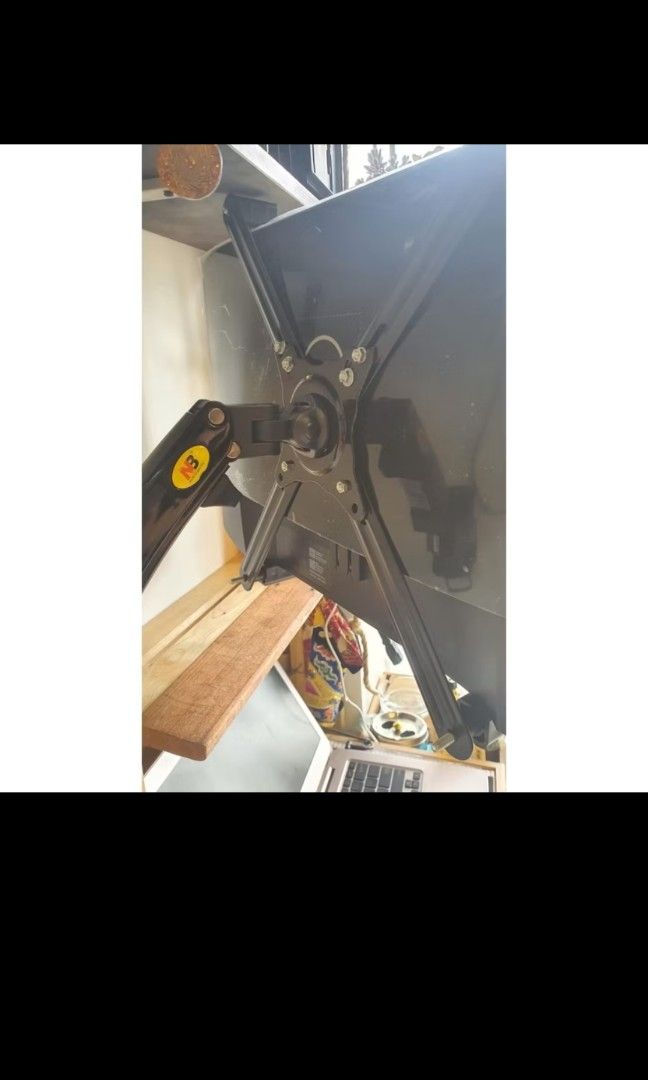 Adjustable Monitor Mount for Wall or Desk