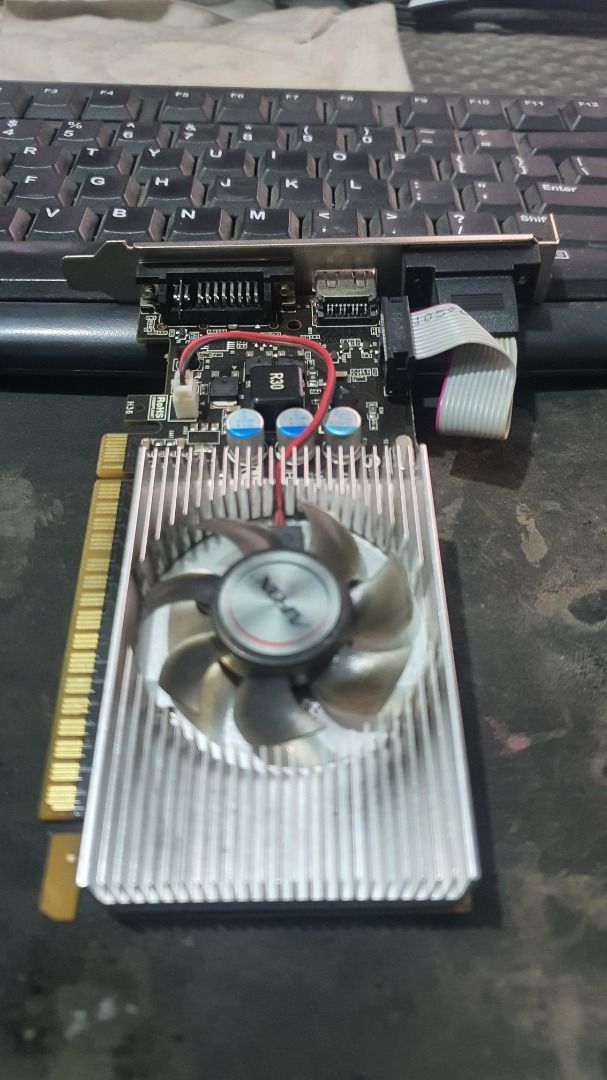 AFOX GT730 2GB DDR3 Graphics Card (Category: Computer Parts) located in Caloocan City. Submitted by grandwolf-f664b0 (Listing ID 1446407998, Image 1). Description: - AFOX GT730 Graphics Card - 2GB DDR3 Memory - Outputs: DVI, VGA, HDMI - Ideal for PC upgrades or budget builds - Tested and confirmed working - Selling due to system upgrade.