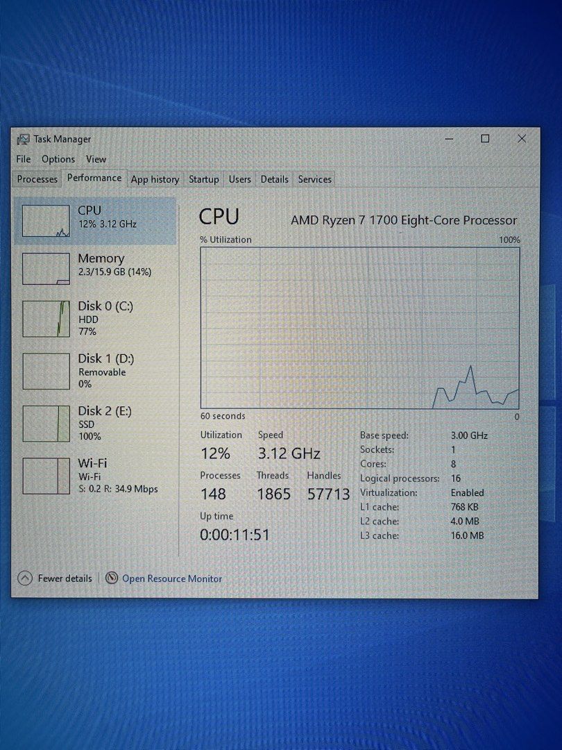 AMD Ryzen 7 1700 - CPU494509669965506561