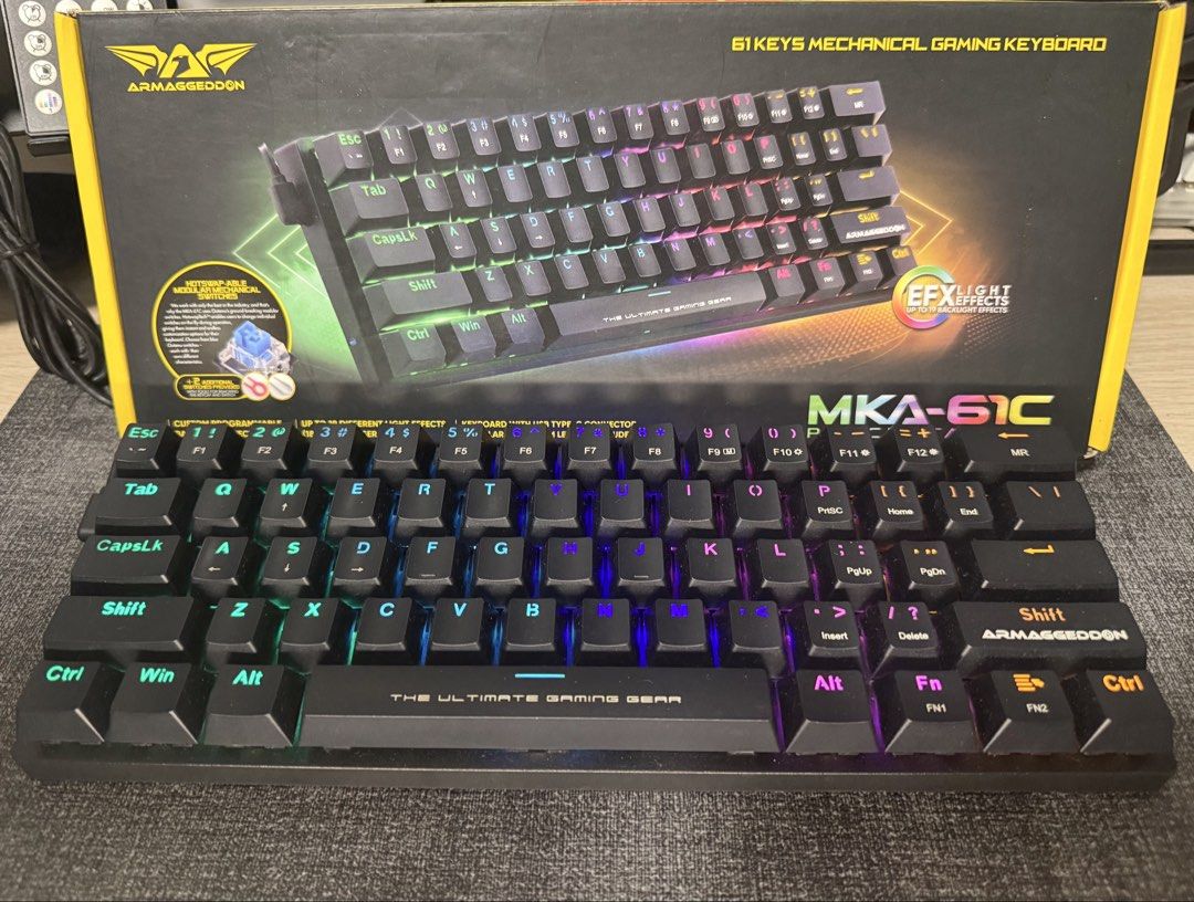 Armaggeddon MKA-61C 61 Keys Mechanical Gaming Keyboard RGB