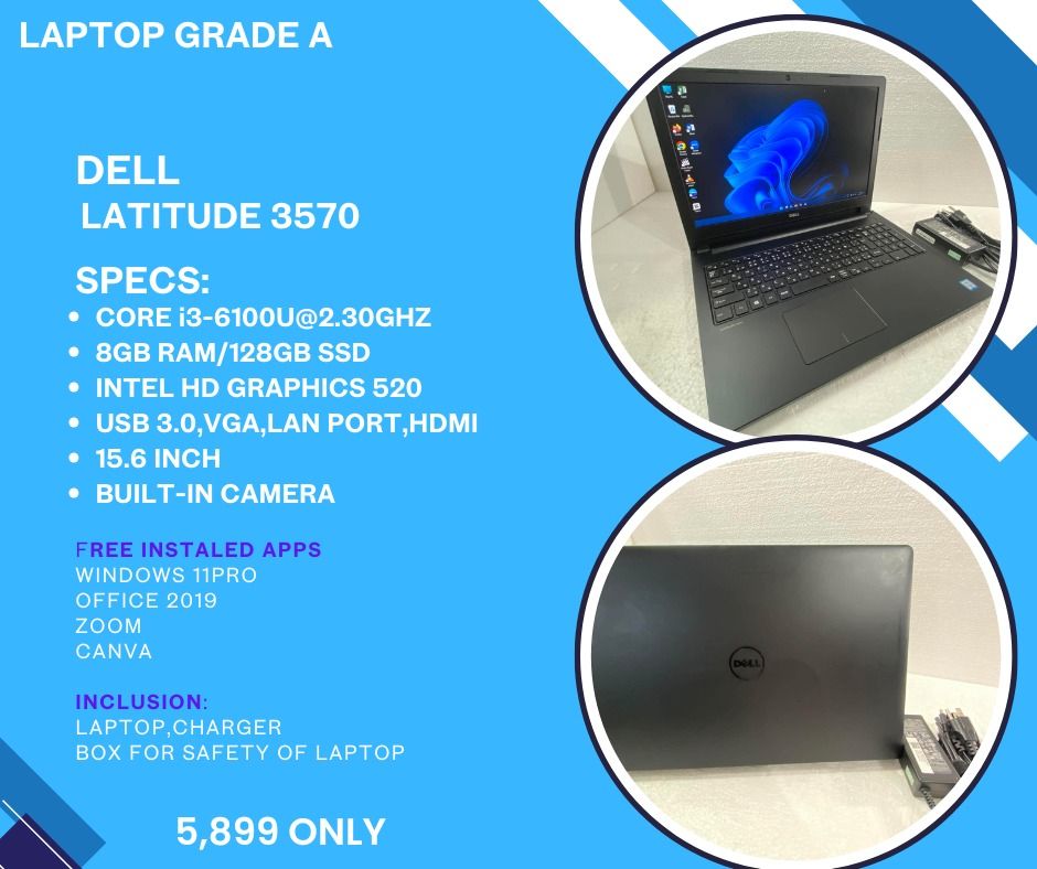 ASSORTED GRADE A LAPTOP DECLARE GOOD AS NEW (Category: Laptops & Notebooks) located in Cavite. Submitted by maxx_laptop (Listing ID 1446461344, Image 3). Description: GRADE A LAPTOP ASSORTED BRAND & SPECS ALL DETAILS NASA PICTURE NA!! STARTING PRICE 5,500 FOR MORE DETAILS PM OR CALL 09270688009.