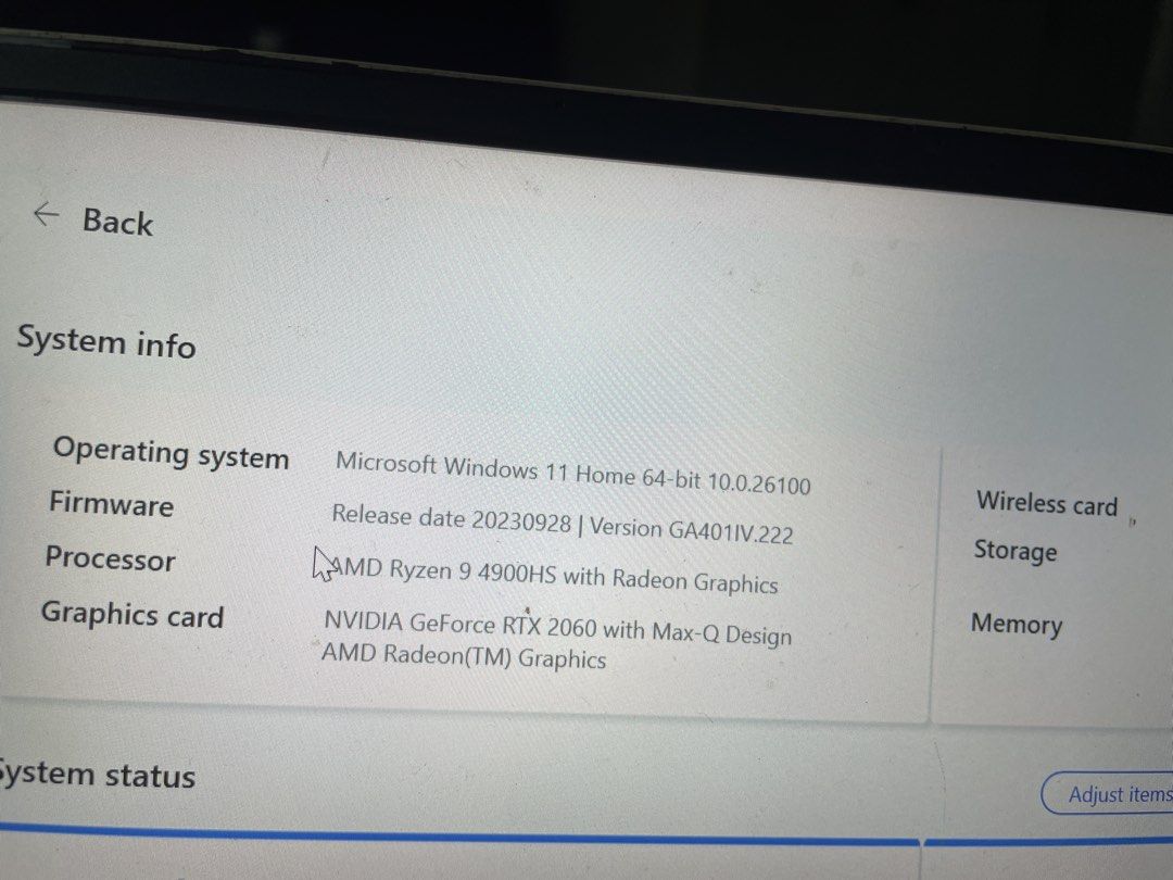 ASUS ROG Zephyrus G14 Laptop494490799205273602