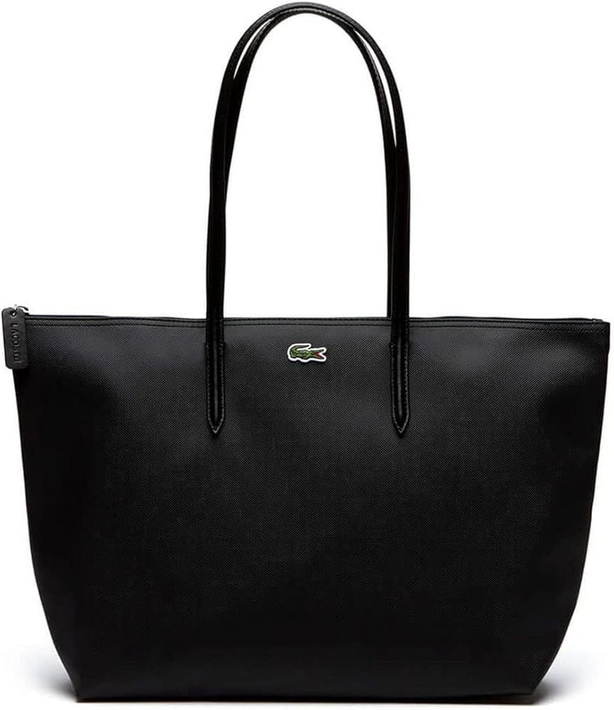 AUTHENTIC Lacoste Black Tote Bag (Category: Tote Bags) located in Manila. Submitted by threshold01 (Listing ID 1446394508, Image 1). Description: Small size Rfs: have to many bags Issue: needs cleaning nastock lang sa cabinet, and signs of usage, please check photos for reference..
