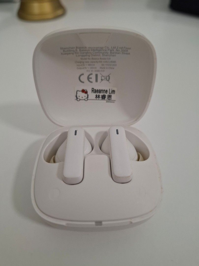 Baseus White Hello Kitty Wireless Earbuds494691877976156160