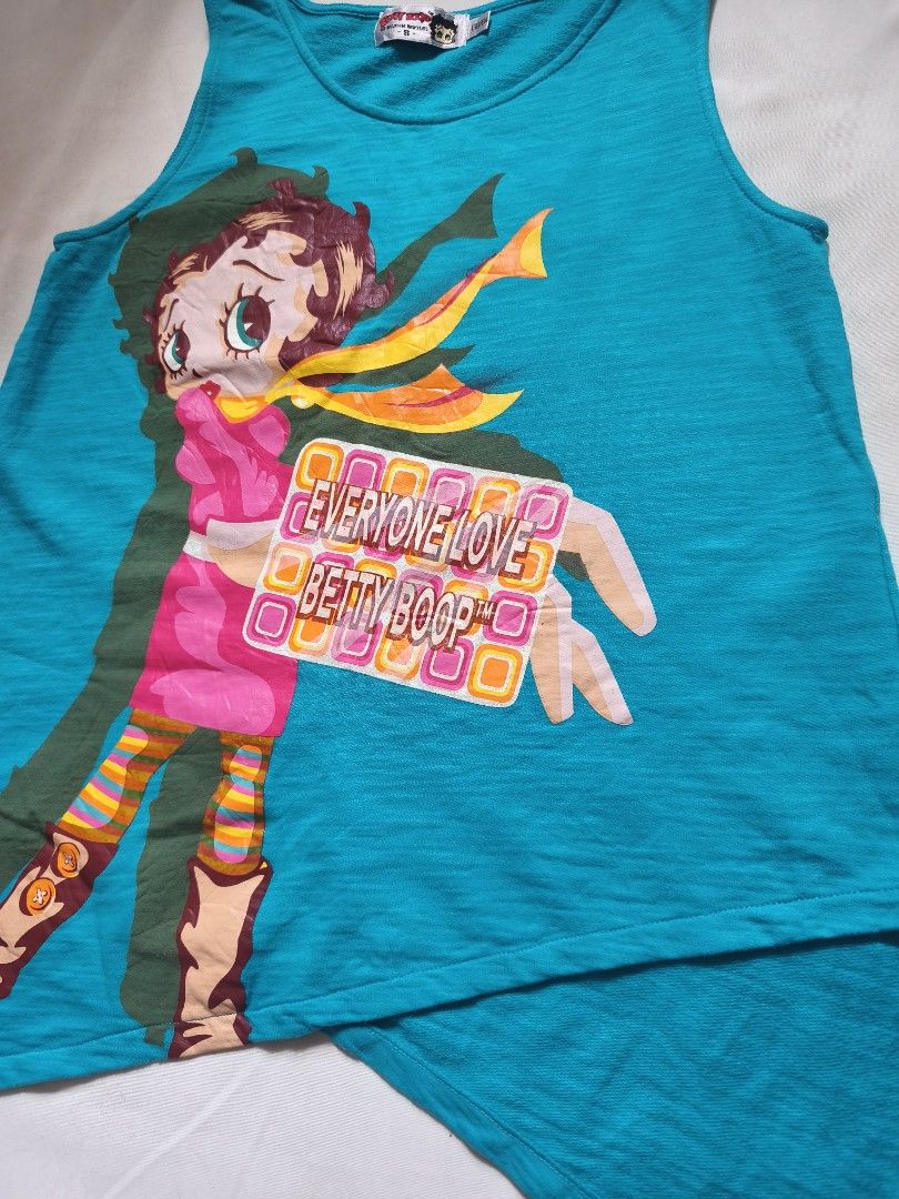 Betty Boop Teal Tank Top (Category: Sleeveless) located in General Trias. Submitted by shanicemau09687 (Listing ID 1446445870, Image 3). Description: S-M PAYMENT FIRST BUYER WILL SHOULDER THE SHIPPING FEE MOP: Gcash/Maribank MOD: LALAMOVE/J&T (meet-up if around area) 📍PK II, GENTRI, CAVITE.