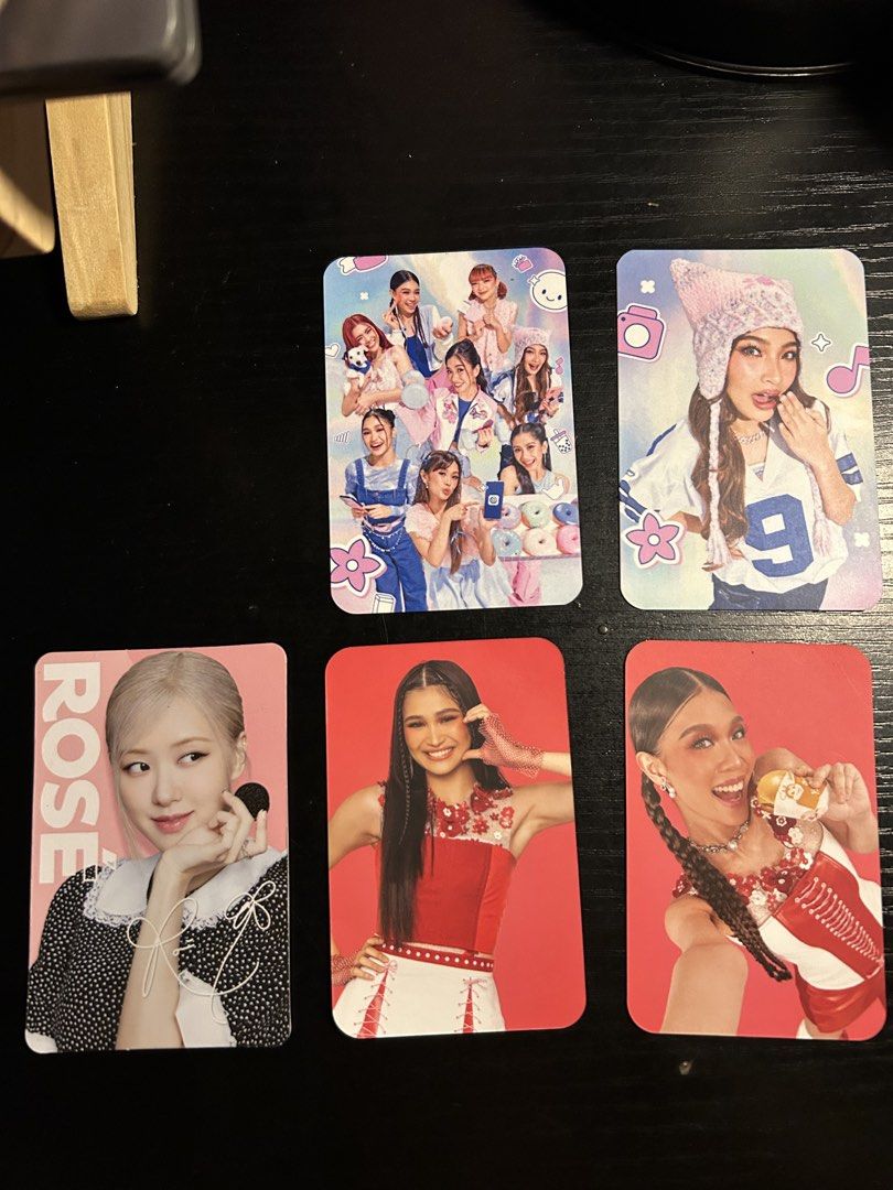 BINI Assorted Photocards (Category: Raw Singles) located in Batangas. Submitted by keiiiiiii_ (Listing ID 1446525809, Image 1). Description: 💌150 take all (can lower pa if get asap) 💌as is, no sleeves 💌mop: maya/ banktransfer 💌freebie na lang yung kay rose HSHAHAH .