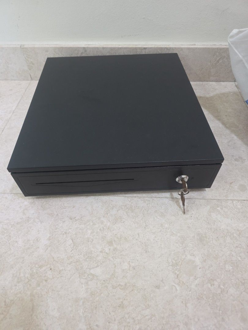 Black Cash Drawer with Key and Cable494515930982010881