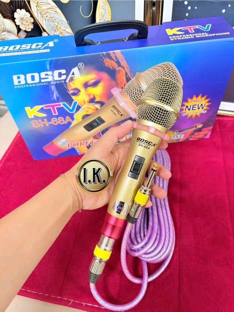 bosca original dynamic microphone (Category: Microphones) located in Manila. Submitted by asstditems (Listing ID 1446394297, Image 3). Description: BOSCA 𝒅𝒚𝒏𝒂𝒎𝒊𝒄 𝒎𝒊𝒄𝒓𝒐𝒑𝒉𝒐𝒏𝒆🎤 😍perfect pang KTV ganda ng quality.