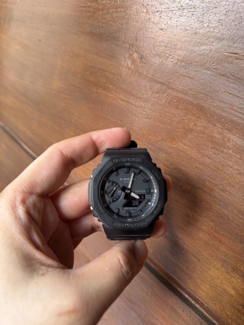 Casio "CasiOak" (GA-2100-1A1DR) (Category: Men's Watches) located in Rizal. Submitted by icedcoffee07 (Listing ID 1446424257, Image 2). Description: used less 10 times (2020 bought) newly replaced battery (6.28.26) rfs: decluttering complete tags,warranty etc. shipping fee (buyer’s expense).