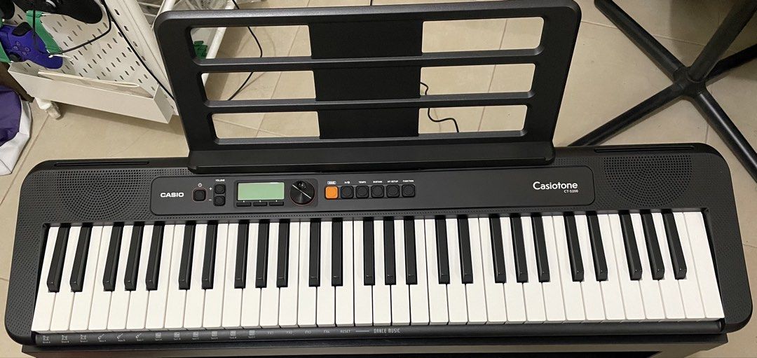 Casio Casiotone CT-S200 Keyboard (Category: Musical Instruments) located in Taguig. Submitted by tca8743 (Listing ID 1446475097, Image 1). Description: - Black Casio Casiotone CT-S200 Keyboard - 61 Keys - Includes Music Sheet Stand - Ideal for Beginners or Practice - Comes with Power Adapter - Tested and in good working condition - Complete warranty card and instructions - With keyboard bag.