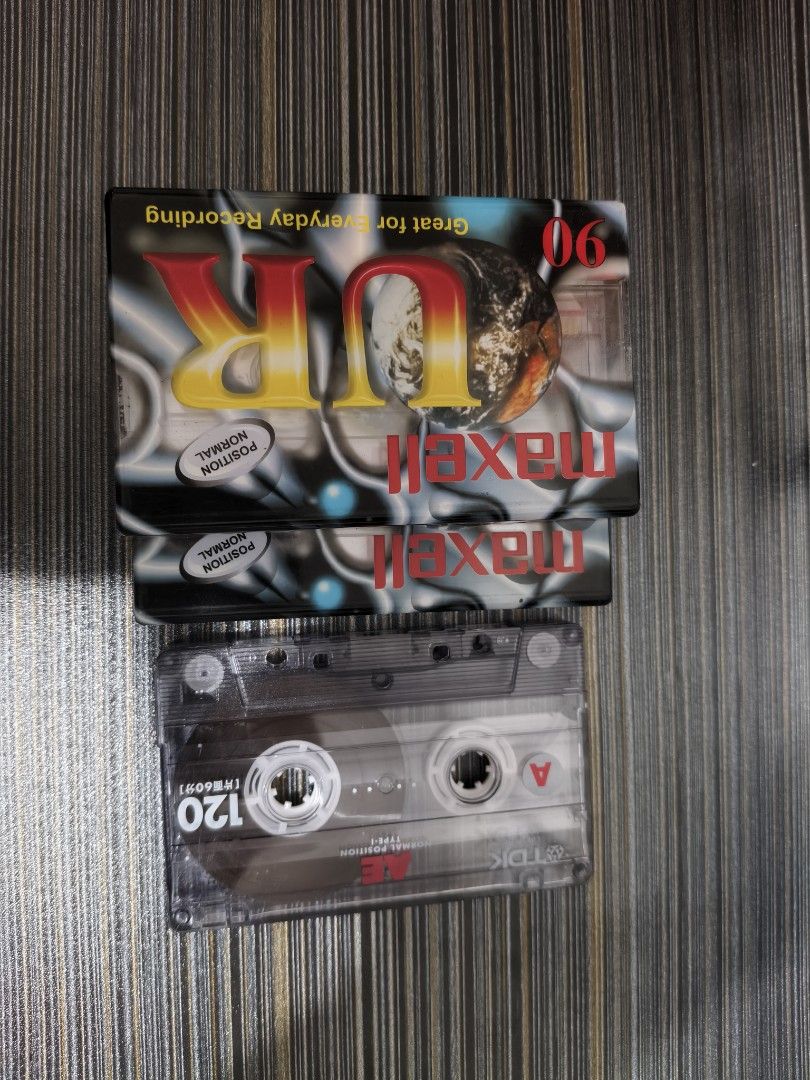 Cassette tape (Category: Portable Audio Accessories) located in Pateros City. Submitted by randomsheesh (Listing ID 1446372128, Image 1). Description: Maxell 2x sealed 1 tdk no case.
