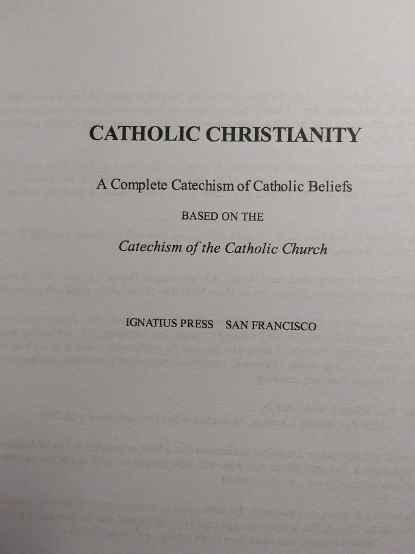 Catholic Christianity by Peter J. Kreeft - Ignatius Press (Category: Religion Books) located in Manila. Submitted by bookstyle101 (Listing ID 1446467073, Image 2). Description: - Complete Catechism of Catholic Beliefs - Based on the Catechism of the Catholic Church - Authored by renowned theologian Peter J. Kreeft - Published by Ignatius Press - Covers a wide range of Catholic doctrine and practice - Ideal for those seeking to deepen their unders