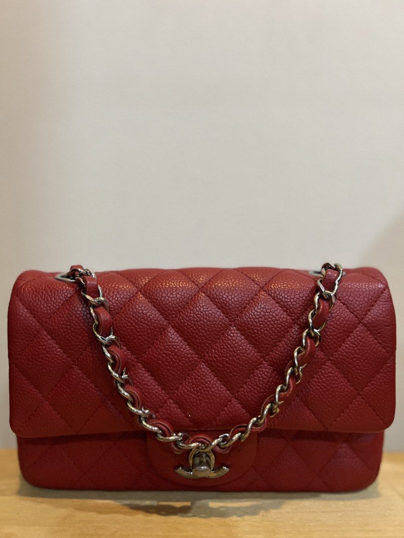 Chanel Mini Rectangular Flap (Category: Bags & Wallets) located in Kuala Lumpur. Submitted by shopthesecondclub (Listing ID 1446527978, Image 3). Description: Brand: Chanel Model: Mini Rectangular Flap Material: Caviar Leather Hadware: Silver (heavy) Size: 20cm Condition: 8.5/10 (signs of use as bundle item).