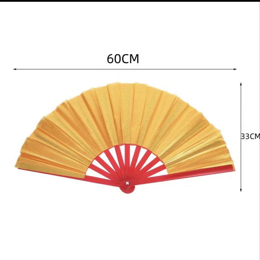 Chinese Kung fu fan Red & Yellow Tai Chi Fan Loud fan Martial arts fan Dance fan (Category: Other Sports Equipment and Supplies) located in Skudai. Submitted by babyabahmamastore (Listing ID 1446430255, Image 1). Description: Kipas Tangan (Chinese Kung fu fan Red & Yellow) Tai Chi Fan, Loud fan Martial arts fan or Dance fan Saiz bukaan : 60-64cm Postage RM8 Semenanjung.