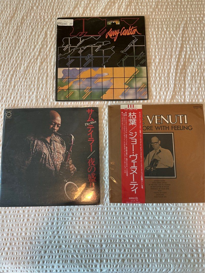 Classic vinyl record (Category: Vinyls) located in Manila. Submitted by el_decluttering (Listing ID 1446424527, Image 1). Description: - Three jazz vinyl records for sale. - Featuring Tony Scott and Joe Venuti. - Includes a Japanese jazz album titled 'The Man' (text in Japanese). - Perfect addition for any jazz collector's vinyl collection. - Please refer to the provided photos for detailed condition. LOCATION: MAKATI.