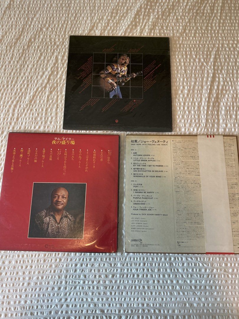 Classic vinyl record (Category: Vinyls) located in Manila. Submitted by el_decluttering (Listing ID 1446424527, Image 2). Description: - Three jazz vinyl records for sale. - Featuring Tony Scott and Joe Venuti. - Includes a Japanese jazz album titled 'The Man' (text in Japanese). - Perfect addition for any jazz collector's vinyl collection. - Please refer to the provided photos for detailed condition. LOCATION: MAKATI.