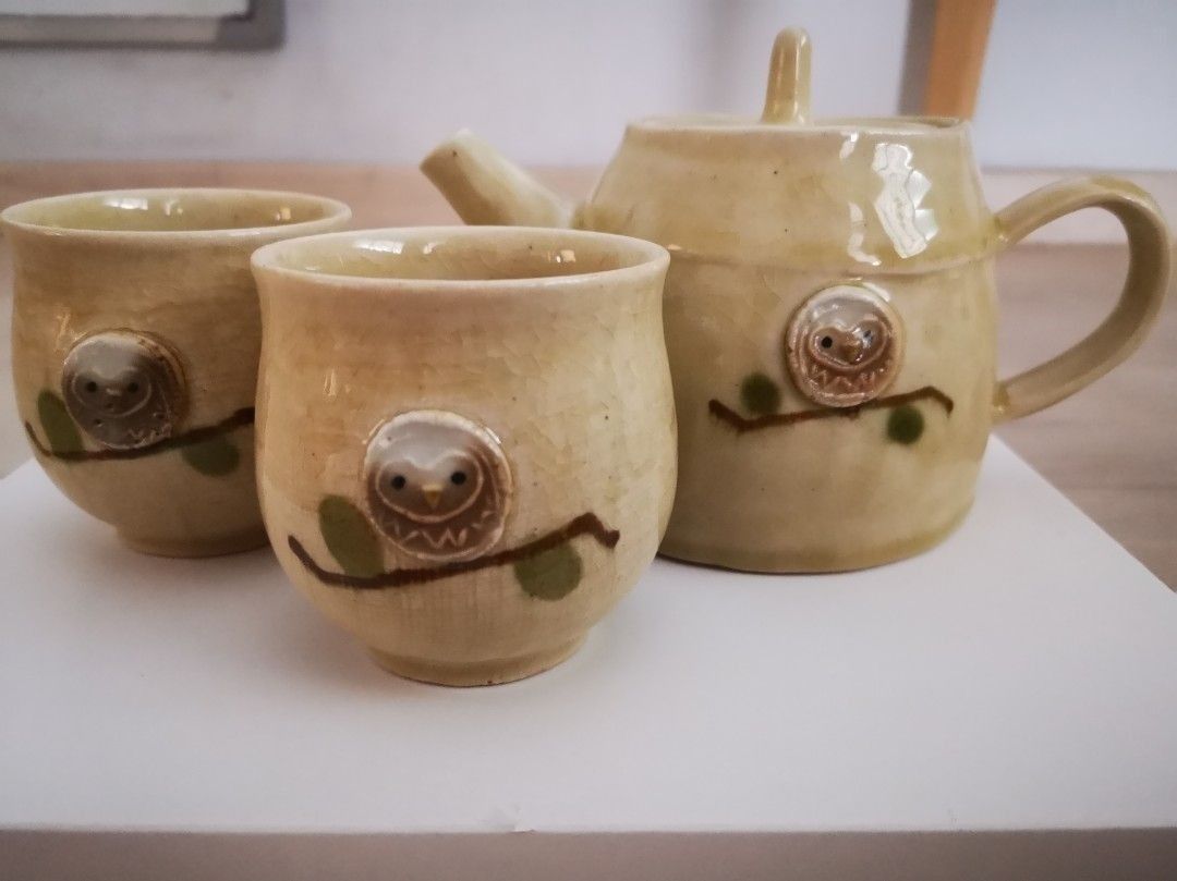 Cute Owl Ceramic Teapot and Cups Set494705730221527042