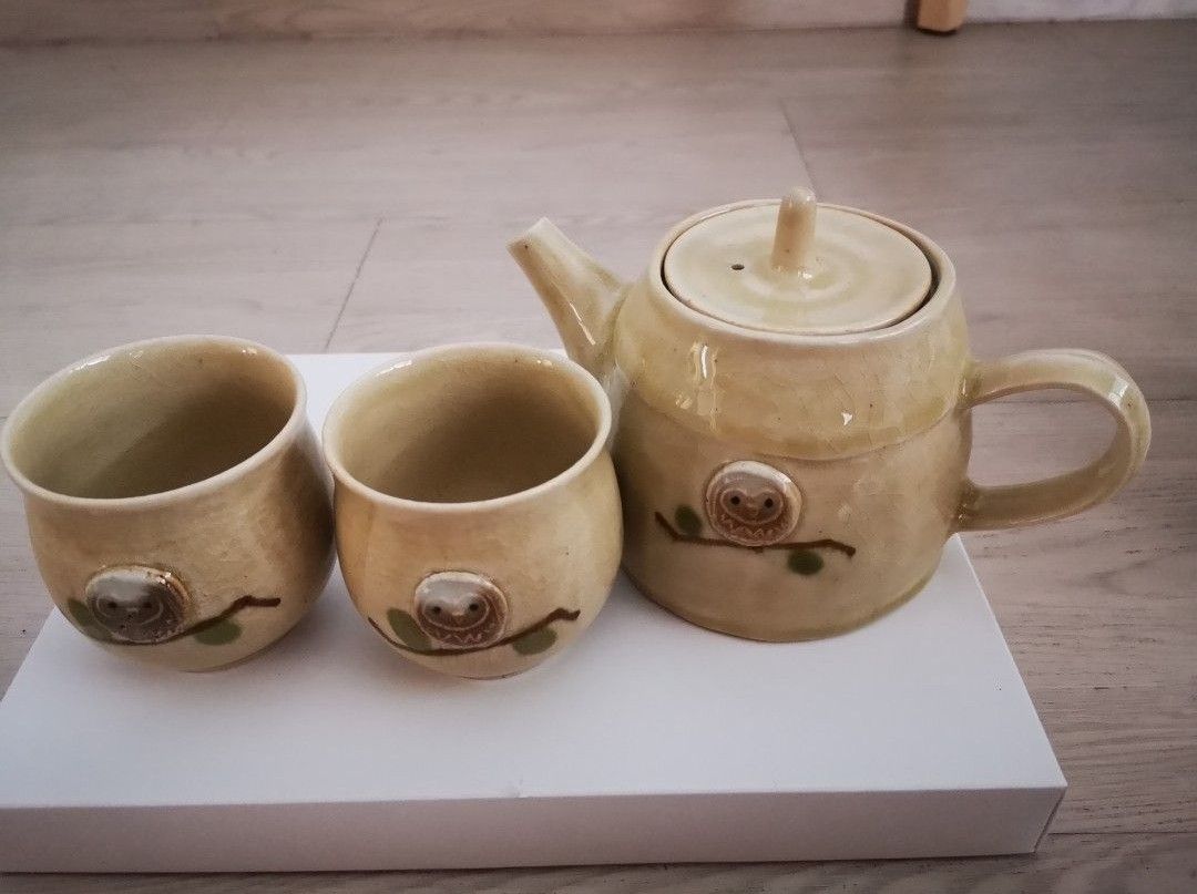 Cute Owl Ceramic Teapot and Cups Set494705730221527043