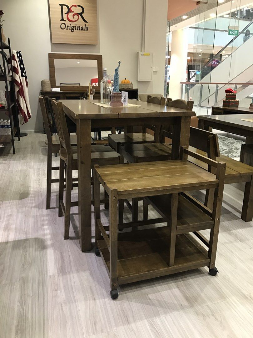 Dining Set (Category: Tables & Sets) located in Singapore. Submitted by bravoooo (Listing ID 1446493985, Image 1). Description: Dining set from P&R. Self pick up. Set includes rectangular table, 2 chairs, and 1 bench..