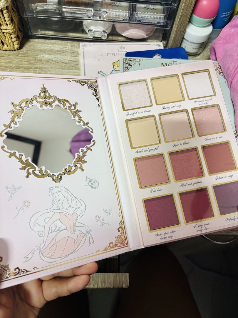 Disney Princess Makeup Palettes + Oreo Lip Balms (Category: Makeup) located in Manila. Submitted by leahamorca44675 (Listing ID 1446469366, Image 3). Description: - Set of 3 Disney Princess themed makeup palettes: Sleeping Beauty, Cinderella, and The Little Mermaid. - Palettes are full-size and include eyeshadow and blush. - Includes a pack of 6 travel-sized Oreo flavored lip balms. - Ideal gift for any Disney fan!.