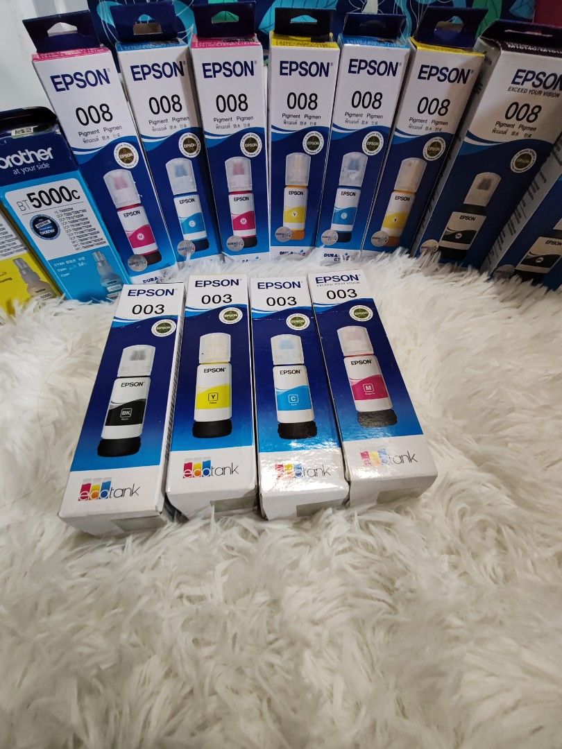 Epson 664 ink bottle genuine💯 (Category: Printers, Scanners & Copiers) located in Quezon City. Submitted by amarah-687 (Listing ID 1446395638, Image 1). Description: We sale ink cartridges genuine💯 Liget 💯 Available on hand 💯 HP, BROTHER, CANON, EPSON, HP: 678.680.682.704.955XL, 728,GT52, GT53, AVAILABLE COLOR BLACK, CYAN, CYAN,YELLOW BROTHER: LC3617, LC462, LC3619XL, LC3619XL, BT60, BTW 500, AVAILABLE COLOR BLACK, CYAN, CYAN,YELLOW EPSON: 00