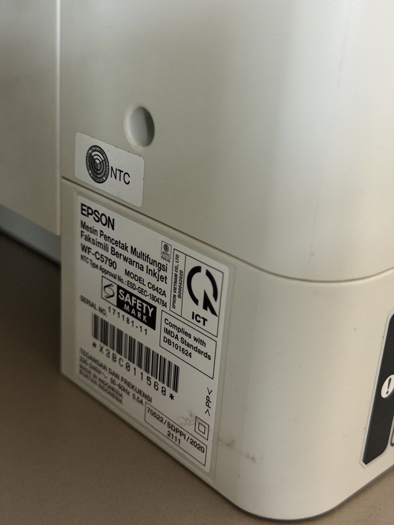 Epson WF-C5790 Multifunction Inkjet Printer494635680552069121