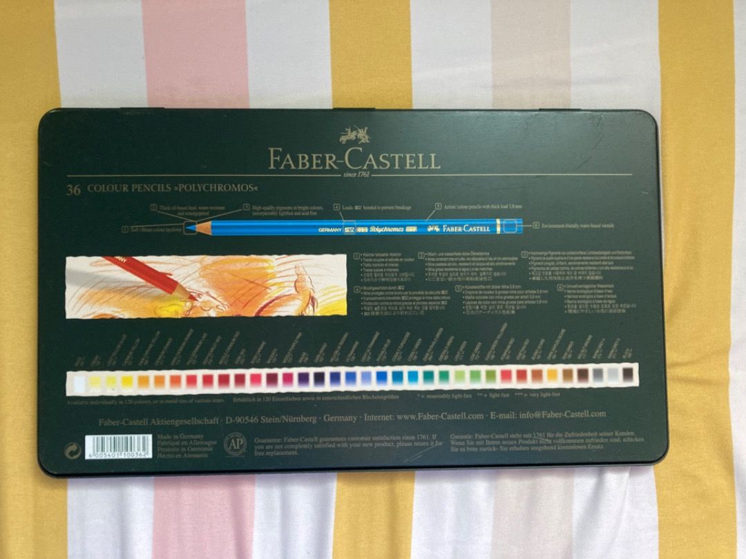 Faber Castell Polychromos 36 colors (Category: Craft Supplies & Tools) located in Sorsogon. Submitted by studybee (Listing ID 1446378821, Image 3). Description: only used once so selling for a much lower price authentic mop: gcash delivery: jnt, lalamove within mm.