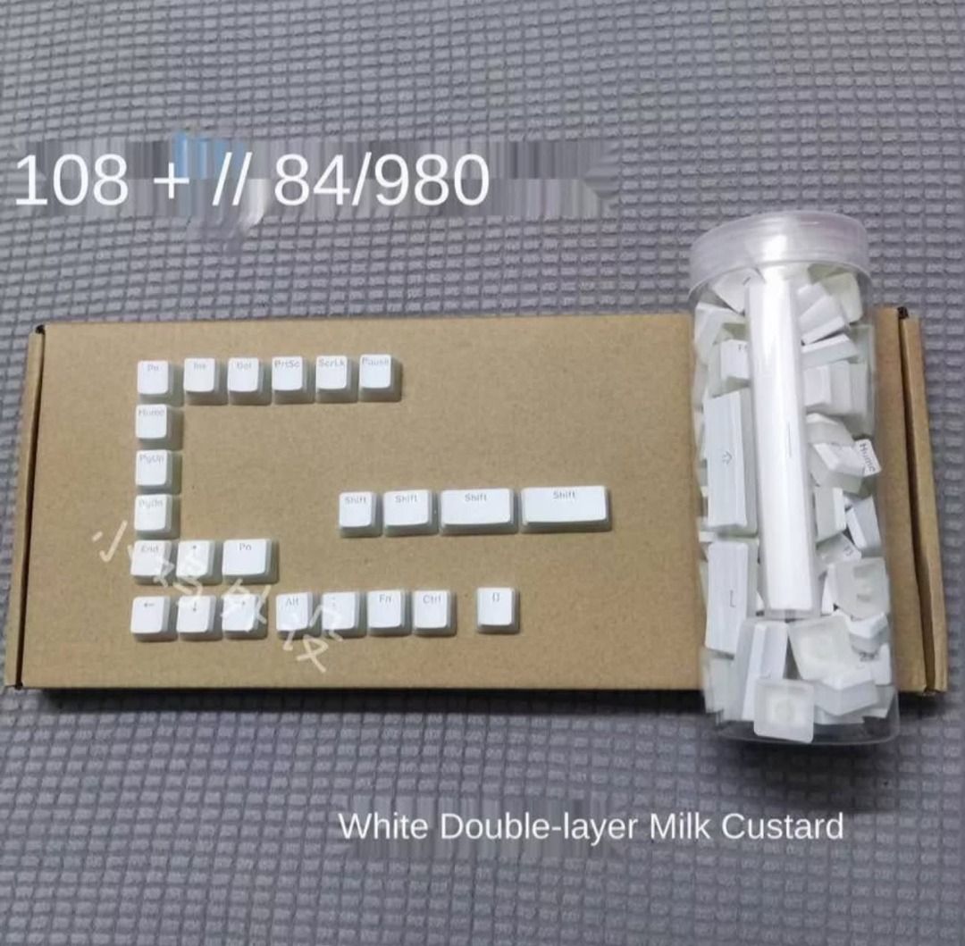 FS: PBT Pudding translucent keycaps 108keys for only 400 (Category: Computer Keyboard) located in Quezon City. Submitted by calithilel (Listing ID 1446437069, Image 1). Description: FS: PBT Pudding translucent keycaps, 108 keys, for only 600 Never been used, tambak lang. Mali kasi naorder ko way back then. RFS: Decluttering Loc: Valencia, QC pics from orange app. Message me for the actual pic.