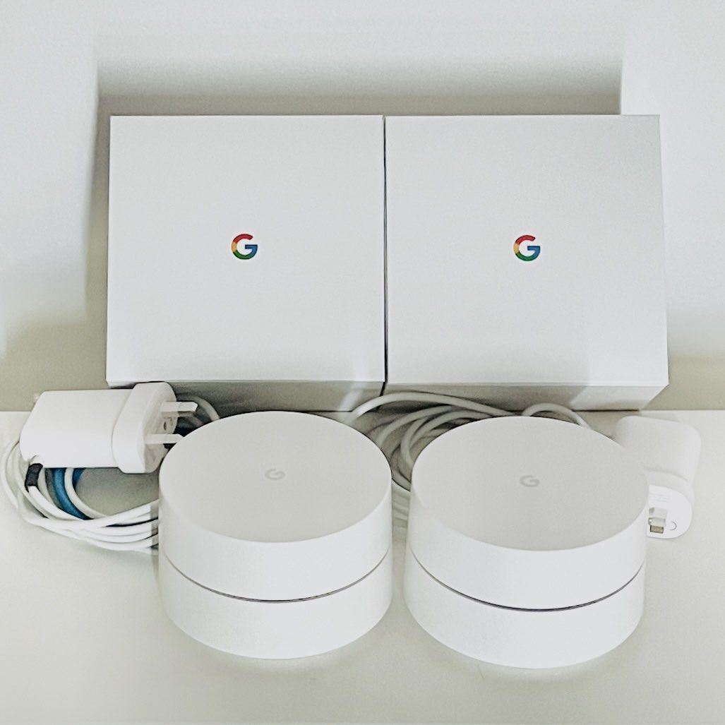 Google Wifi AC-1304 Mesh Wifi System (2 Pack with Box)