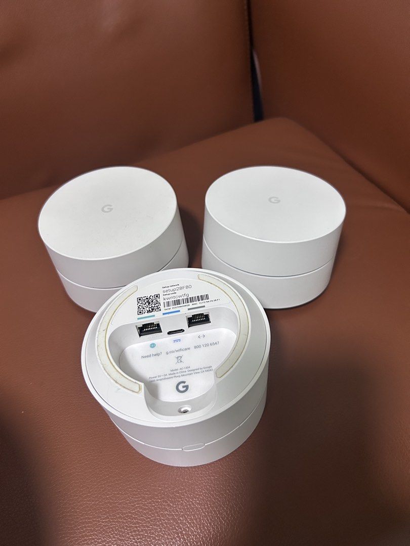 Google Wifi AC-1304 Mesh WiFi System (3-Pack)