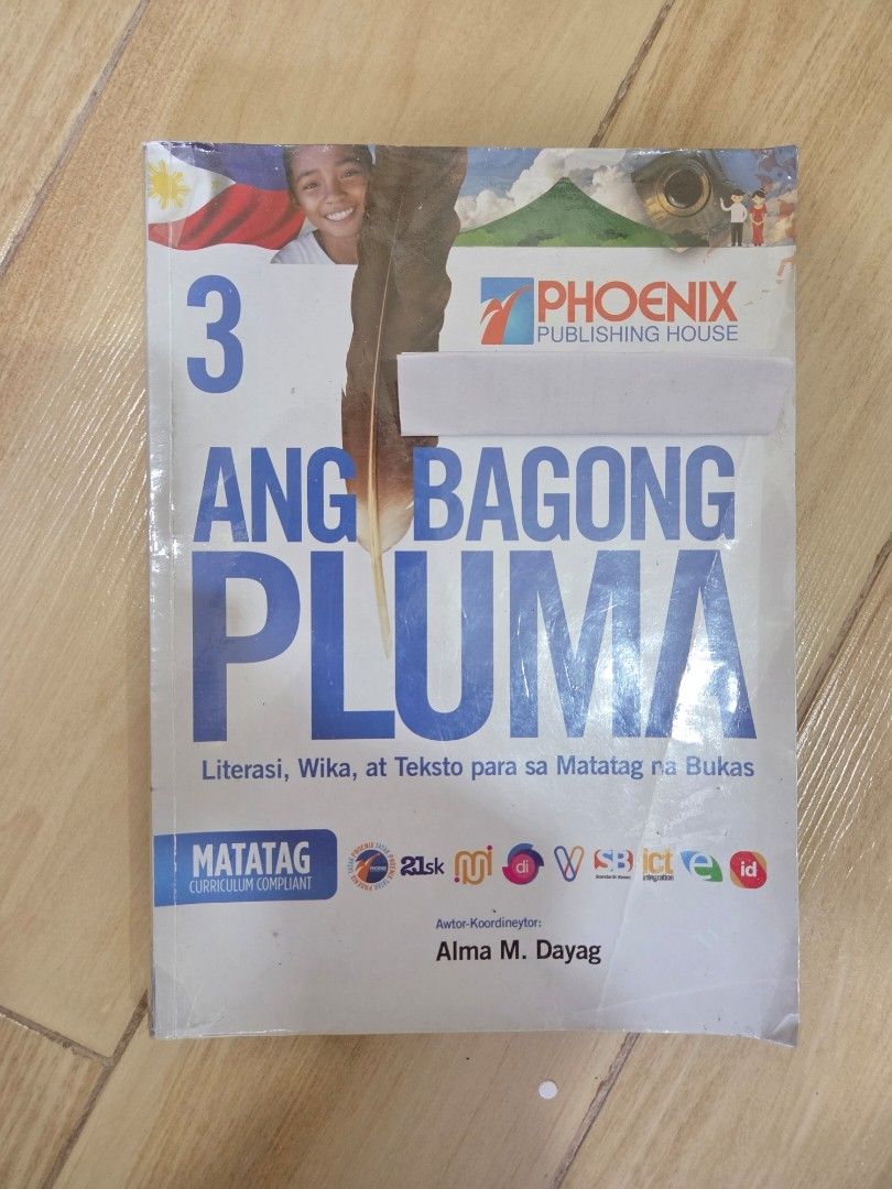 Grade 3 Textbooks (Category: Textbooks) located in Manila. Submitted by mannaala (Listing ID 1446408624, Image 3). Description: Seliing Filipino Textbooks Php200 each a. Ang Bagong Pluma 3 Textbook - Publisher: Phoenix Publishing House - Author: Alma M. Dayag b. Bagong Lakbay ng Lahing Filipino - Publisher: Phoenix Publishing House - Author: Alma M. Dayag - Subject: Literature, Language, and Texts - Focus: Building a strong future - Perfect for s