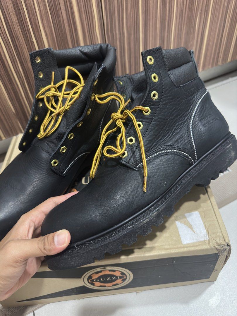 Guzzi Steel Toe (Category: Boots) located in Johor Bahru. Submitted by mohdzameer (Listing ID 1446503768, Image 3). Description: Guzzi Steel Toe size 12uk, 47eu..boleh refer semua ada di gambar..brand new siap kotak..Harga RM80 postage tambah RM10..cod area Larkin..apa2 boleh pm atau ws 01111603630..tq.