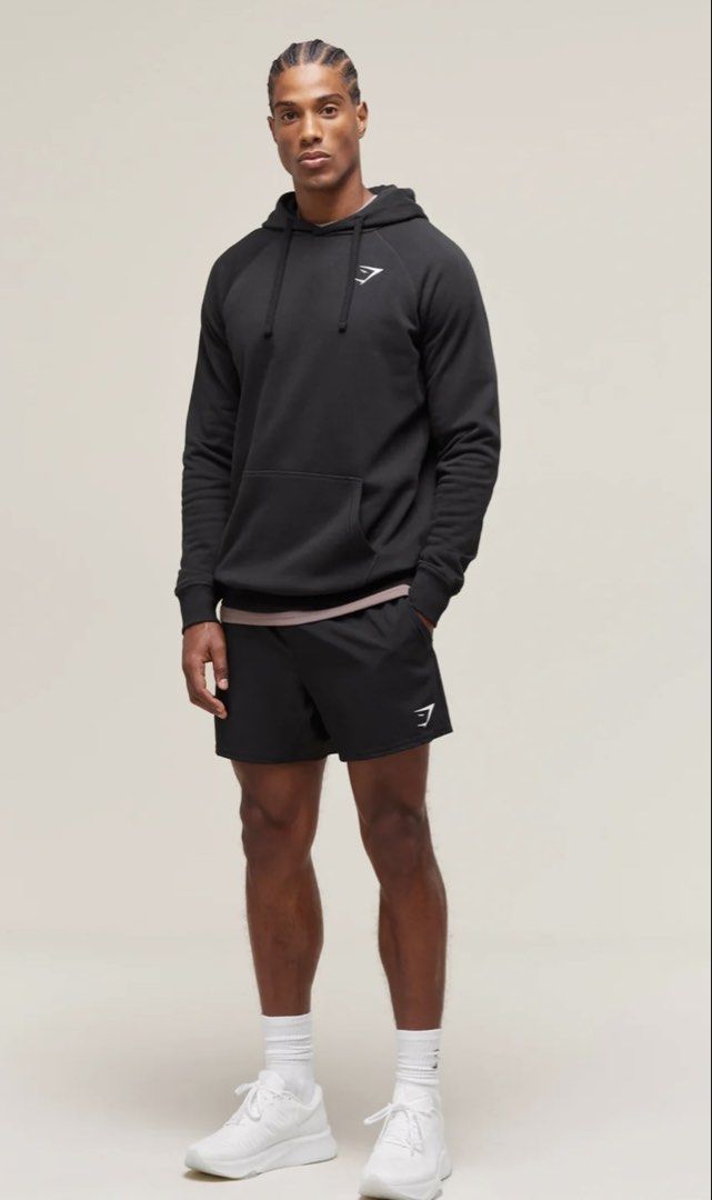 Gymshark Crest Hoodie (Category: Hoodies) located in Cebu City. Submitted by pick2zeroo (Listing ID 1446439334, Image 1). Description: Small on tag fit medium Dimes: 20x27 Excellent - Adjustable drawstring hood - Subtle Gymshark logo on the chest - Perfect for gym sessions or everyday casual style - Made with comfortable, breathable material.