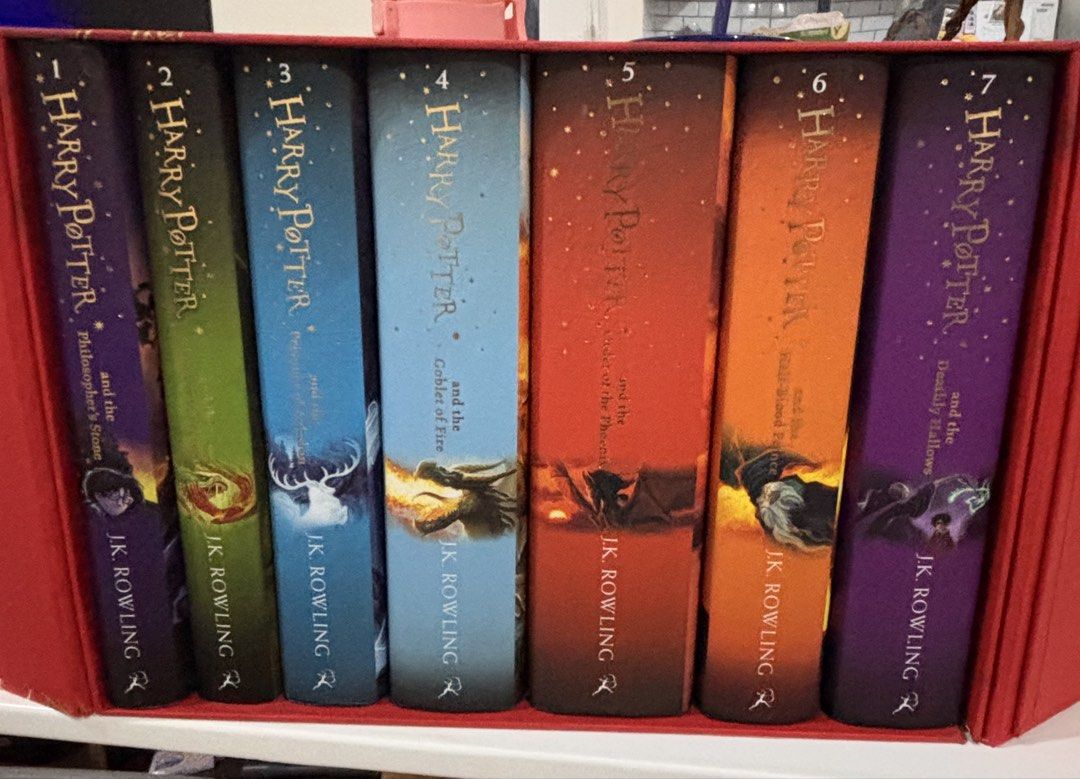 Harry Potter Book Set by J.K. Rowling (Category: Storybooks) located in Pasig City. Submitted by bookishnook (Listing ID 1436658488, Image 1). Description: Selling my complete set of Bloomsbury Children’s Hardback Edition of Harry Potter. In prestine condition. FREE SHIPPING.