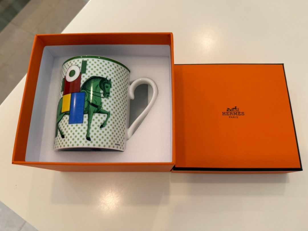 Hermes Paris Horse Design Mug with Box494836228398796800