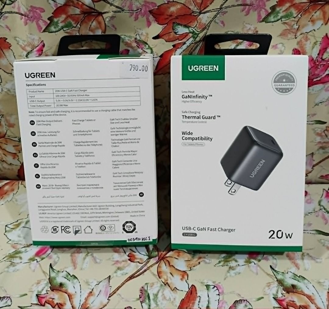 Higher Efficiency UGREEN 20W TYPE-C FAST CHARGER ADAPTER (Category: Chargers & Cables) located in Manila. Submitted by paulaaa_c (Listing ID 1446411382, Image 2). Description: PRODUCT HIGHLIGHTS: Condition: 100% Brand New Quality: Premium / High Quality Warranty: With Replacement Warranty for peace of mind Availability: Ready stock for same-day delivery!.