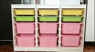 BNIB IKEA x Raw Colour Tesammans Storage Unit on Castors Trolley
