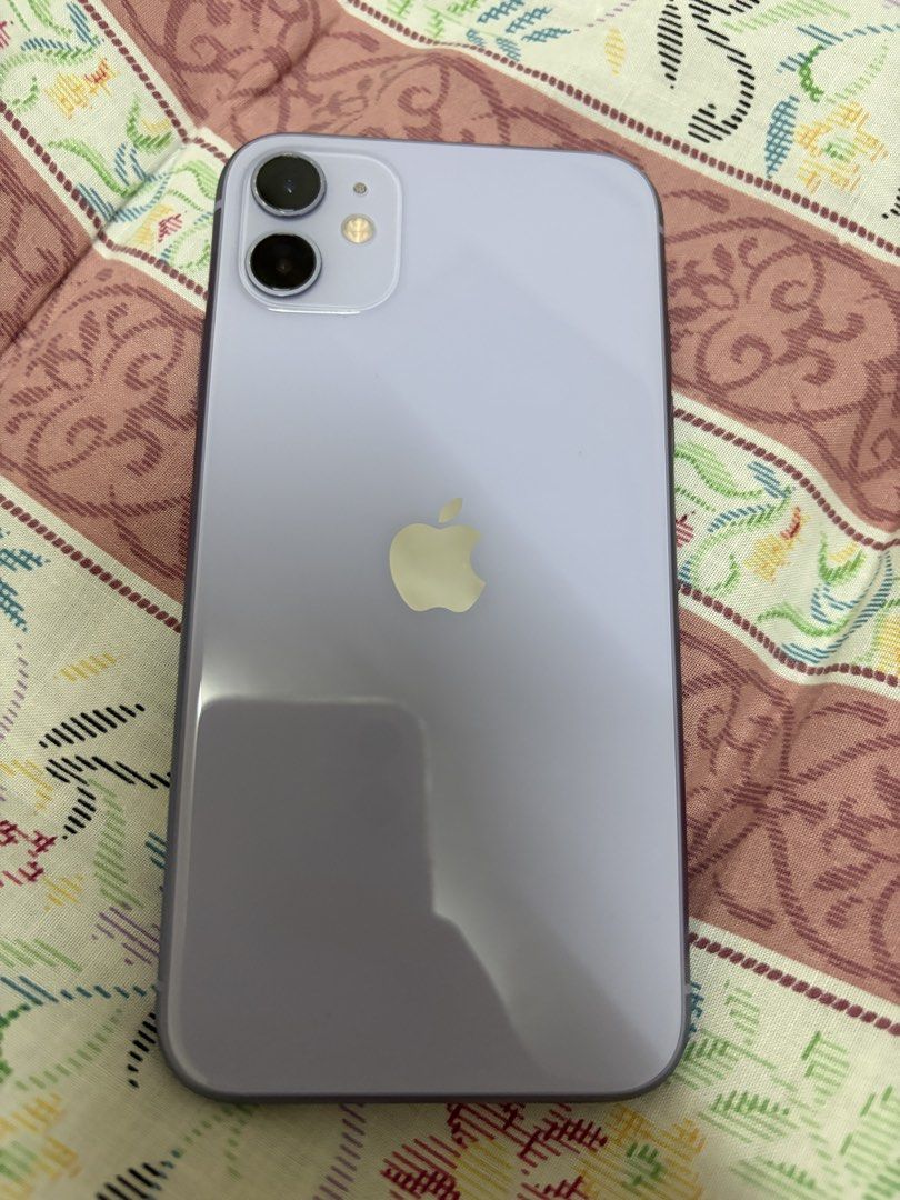 iPhone 11 128 GB Purple (Category: iPhone 11 Series) located in Manila. Submitted by brilliantboutique (Listing ID 1446189888, Image 2). Description: - iPhone 11 - 128GB Storage - Color: Purple - Perfect for everyday use and photography - Available for meetup at Lucky Chinatown Mall - No history of repairs - No hidden issue - battery health 73% - included box, charger, and earphones (only used 2x-3x) - minimal scratches (please see pics), but won