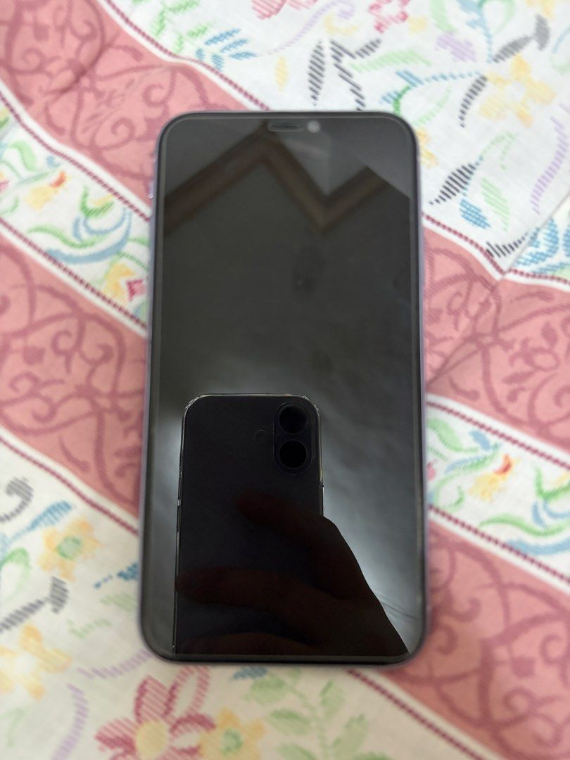 iPhone 11 128 GB Purple (Category: iPhone 11 Series) located in Manila. Submitted by brilliantboutique (Listing ID 1446189888, Image 3). Description: - iPhone 11 - 128GB Storage - Color: Purple - Perfect for everyday use and photography - Available for meetup at Lucky Chinatown Mall - No history of repairs - No hidden issue - battery health 73% - included box, charger, and earphones (only used 2x-3x) - minimal scratches (please see pics), but won