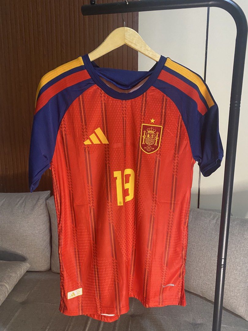 Jersey Spanyol Home 2026 player issue (Kategori: Atasan) berada di Jakarta Pusat. Dikirim oleh providerbdc (ID iklan 1446500848, Gambar 2). Deskripsi: size L 52x74 cm nameset lamine yamal IMPORT HK HIGH QUALITY lokasi jakarta .