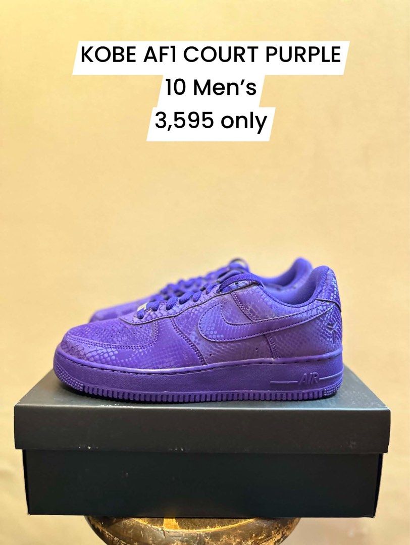 Kobe Af-1 Court Purple (Category: Casual Shoes) located in Manila. Submitted by jimkhaner (Listing ID 1446348255, Image 1). Description: 10 Us mens only.