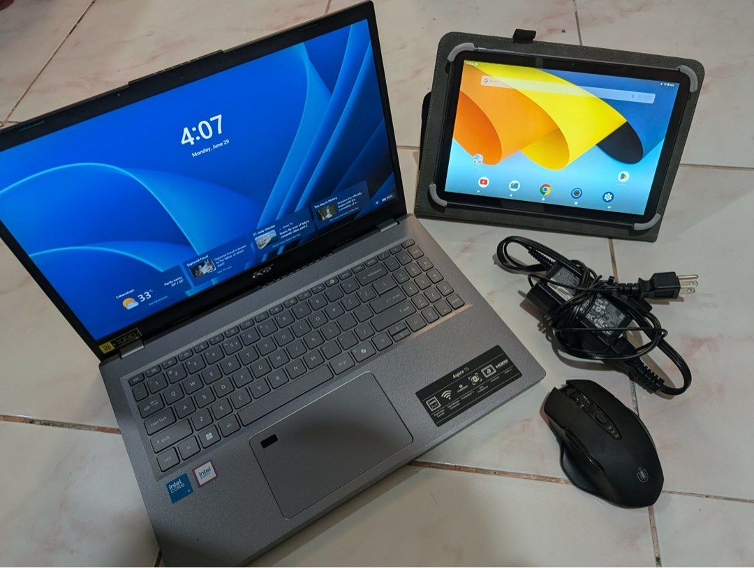 Laptop and Tablet (Category: Laptops & Notebooks) located in Manila. Submitted by zenfox.bc4dcc (Listing ID 1446455409, Image 3). Description: 💻📱 BUNDLE FOR SALE – PHP 15,000 Acer Aspire 15 Laptop + BYYBUO 10.1” Android Tablet ✅ Both gadgets are SECOND-HAND ✅ Fully tested and in good working condition ✅ Meet-up and testing available 💻 Acer Aspire 15 Laptop Specifications: • Intel Core 5 120U Processor • 8GB DDR5 RAM (5200 MT/s) • 477GB SSD Sto